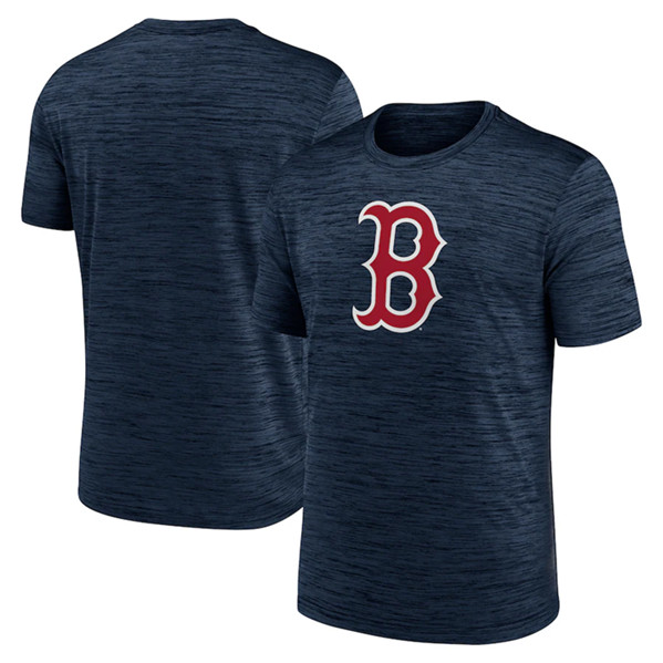 Men's Boston Red Sox Navy Team Logo Velocity Performance T-Shirt